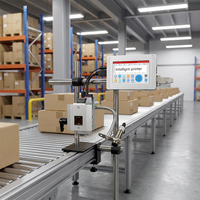 Imprimante thermique à bande rapide Tij avec encre à solvant pour impression automatique sur carton et sacs plastiques sur 5 lignes