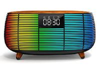 Draagbare Bluetooth-ruismachine Digitale LED-klok Slaaphulp HiFi Regengeluidmachine Slimme luidspreker Nachtlampje Wekker