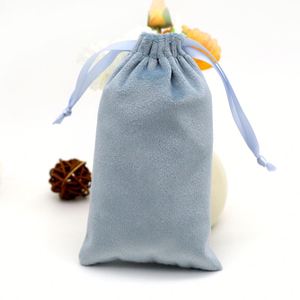 <b>Low</b> MOQ Soft and Comfortable High Quality Velvet Drawstring Cosmetic Jewelry Pouch Custom logo Travel Makeup <b>Storage</b> Dust Bag - Product Image 1