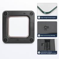 Balance électronique numérique compacte intelligente et précise avec écran LED, capacité de 180 kg, pour usage au bureau, surveillance de la composition corporelle