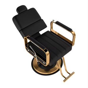 Fauteuil de Salon Inclinable pour Coiffeur, Spécial Coupe, Lissage, Coloration et Rasage, avec Fonction de Levage et Rotation, Idéal pour Barbier - Product Image 1