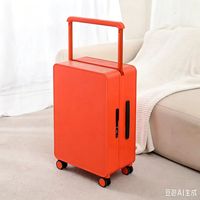 Maleta Rígida Expandible de 20-24 Pulgadas con Asa Ancha Central y Ruedas Giratorias, con Candado TSA, para Viajes de Ocio Unisex