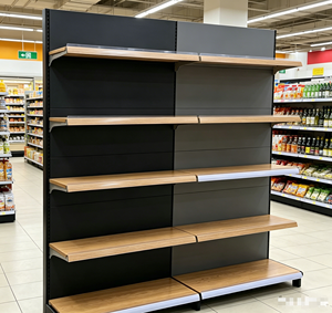 Étagères de supermarché personnalisées, rayonnages de présentation en métal robustes, étagères gondoles réglables pour les épiceries - Product Image 2