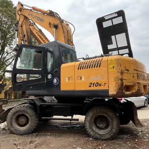 Excavatrice de fabrication coréenne Hyundai 210W-7 dernier modèle Hyundai 210w excavatrices utilisées pelle hydraulique à vendre - Product Image 1