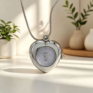 Orologi da Donna BARSH alla Moda con Catena a Collana, Gioielli con Ciondolo a Cuore, Eleganti Orologi da Polso per Signore - Product Image 5