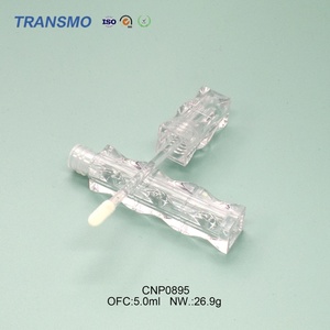 Tubo de Brillo Labial de 5 ml con Forma Única, Tubos de Brillo Labial con Pedrería, Envase de Brillo Labial, Embalaje de Brillo Labial - Product Image 4