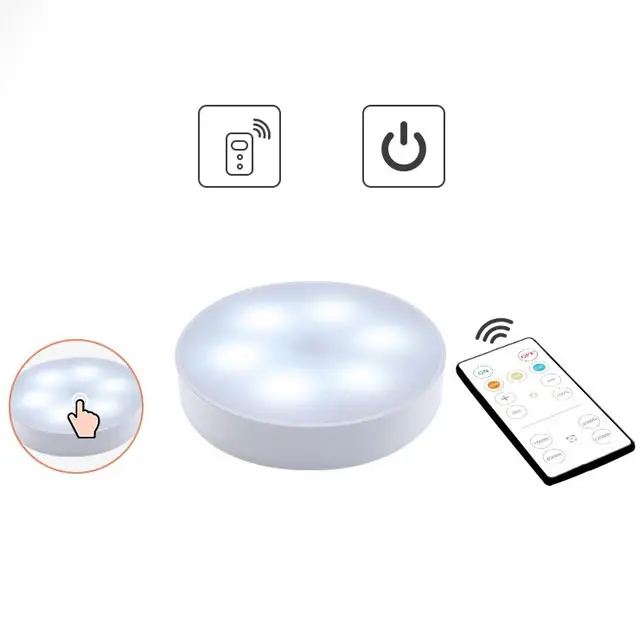 LED-Nachtlicht 3-farben dimmbar USB-Aufladung berührungstür fernbedienung batteriebetrieben Treppen Schlafzimmer Wandlicht für Schrank Toilette