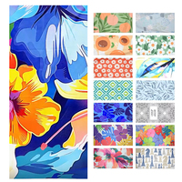 Microfiber Beach Towel Quick Dry Sand Free, Recycled Travel Towel Lightweight Absorbent for Swimming Gym Outdoor