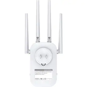 Tenda N318 N300 300Mbps无线WiFi路由器wi-fi中继器，路由器/WISP/中继器/AP模式，用于Soho的外部2 * 5dBi天线