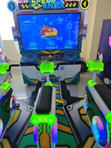 Máquina de Juego de Carreras de Bicicletas de Velocidad que Funciona con Monedas |   Equipo de Juego de Simulador Deportivo para Parque de Atracciones Interior para 3 Jugadores - Product Image 2