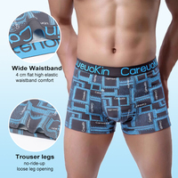 Pour Careuokin 2025 – Nouveaux caleçons boxeurs mi-taille à motif écossais pour hommes, 95 % polyester respirant, imprimé intégral, grandes tailles X