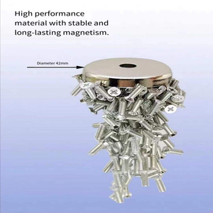 סיר מגנטים dia 16 מ "מ 20 מ" מ 25 מ "מ 32 מ" מ מוטועת חור טבעת כדור הארץ חזק מגנט ניאודימיום עם ירימן - Product Image 5
