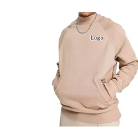Sweat-shirt à col montant personnalisé pour homme, 100 % coton, haute qualité, 460 grammes, sweat-shirt vierge à col ras du cou pour homme