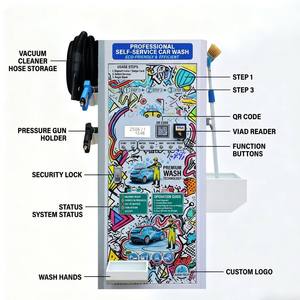 <span class=keywords><strong>Autolavaggio</strong></span> Elettrico Self-Service 24H Senza Contatto con Pagamento Smart Card e QR, Controllo Timer, in Acciaio Inossidabile per Dettagli Auto - Product Image 4