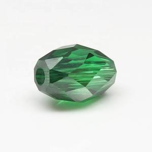 Изумрудный зеленый камень с фианитом в форме маркиза - Product Image 2