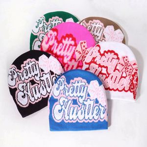 หมวกบีนนี่ไหมพรมอะคริลิก 100% ลายพิมพ์ทั้งใบ สำหรับฤดูหนาว แบบ unisex ขายส่ง รับทำโลโก้ตามสั่ง - Product Image 1