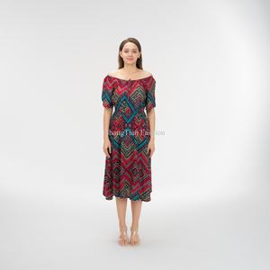 Vestidos Largos Casuales para Mujer, Vestido Bohemio, Vestidos de Moda para Damas, Impresión Personalizada OEM - Product Image 1