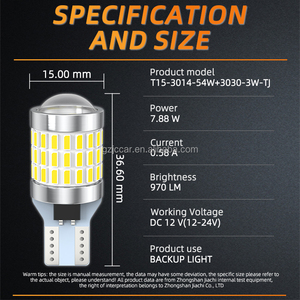 Jiachi lumen cao 2000lm CANBUS T15 T16 LED đảo ngược đèn W16W xe trở lại đèn phía sau siêu sáng 3014 + 3030 SMD 921 912 LED - Product Image 2