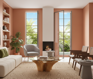 Table à manger moderne en racine de teck, fabriquée à la main, en teck massif naturel, forme organique, plateau en verre trempé, allure intemporelle et luxueuse pour hôtel - Product Image 3