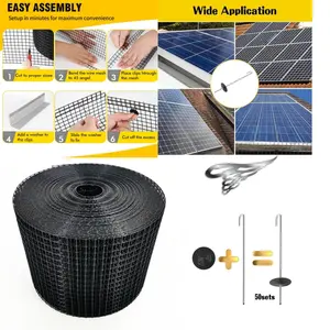 Solar Panel Bird Control For Bird Protection Mesh PVC Coated Welded Wire Mesh