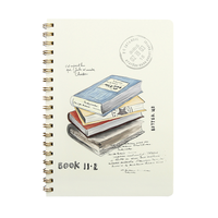 Carnet à spirale A5 au design élégant, couverture rigide, papier 80 g/m², auto-adhésif avec spécifications, carnet personnalisé pour étudiants, cadeau