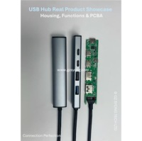 SYONG ODM OEM Usine 5-en-1 USB C X3 USB-A X2 Hub avec 4 ports USB 3.0 USB2.0 et 100W Power Delivery pour Anker pour HP