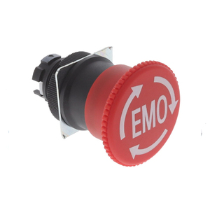 En stock: Botón de parada de emergencia serie A22E-M-12-EMO, interruptor de parada de emergencia, cabezal tipo hongo de 40 mm, 3PST-2NC/1NO, original, nuevo. - Product Image 1