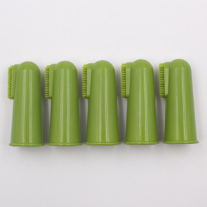 <b>Pet</b> Finger <b>Brush</b> TPE Solid Silicone Soft Bristles For Dog Cat Gum Massage Cleaning Manual Grooming Tool FN-03 - Product Image 3