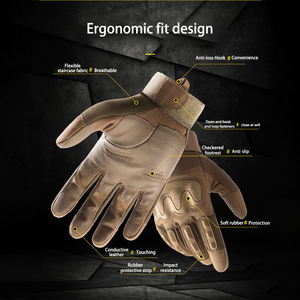 Thiết kế mới Găng tay chiến thuật xe máy Găng tay chiến đấu cho săn bắn ngoài trời chụp paintball làm việc xe máy leo núi - Product Image 3