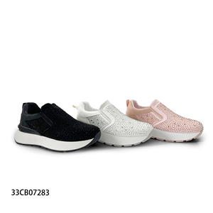 2024 all'ingrosso nuovo Design traspirante diamante decorazione bianco <span class=keywords><strong>tacco</strong></span> alto suola <span class=keywords><strong>scarpe</strong></span> Casual <span class=keywords><strong>da</strong></span> donna <span class=keywords><strong>Tennis</strong></span> - Product Image 4