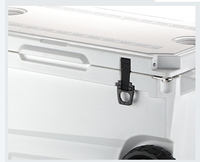 Glacière portative extérieure de chariot 45L 55L 75L 90L OEM glacière pour le coffre de voiture glacière avec roues et poignée