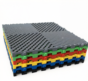 Anti-Slip Click Lock <b>Plastic</b> Garage <b>Floor</b> <b>Mats</b> Easy Snap Lock Design Suitable for Auto Details Shop Workshop Commercial - Product Image 2