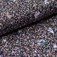 Tissu en cuir PU sergé à paillettes, style valise, résistant à l'abrasion, 1,4 mm, pour trousse de maquillage, étui de téléphone, accessoires capillaires, rembourrage, bagages