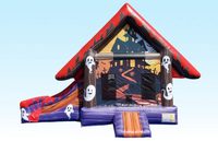Combo maison gonflable hantée de 22 pieds pour la location commerciale et de fête de videur de Noël
