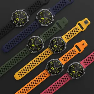 Bracelet en silicone 20mm 22mm pour <span class=keywords><strong>Amazfit</strong></span> Balance/Pace/Stratos 2 <span class=keywords><strong>3</strong></span> Band pour <span class=keywords><strong>Amazfit</strong></span> Active 2/NEO/GTR GTS 2 <span class=keywords><strong>3</strong></span> 4 4mini <span class=keywords><strong>Bip</strong></span> <span class=keywords><strong>3</strong></span> 5 5 Unity - Product Image 3