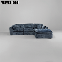 Nouvel Arrivage Canapé Cloud, Fauteuil Compressé, Ensemble de Canapés en L, Mobilier Sectionnel Moderne de Luxe à Assise Profonde et Confortable pour Salon