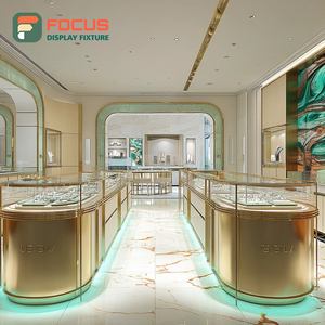 Minimalist Luxury Jewelry Store Fixtures Polished Surface Boutique Space Jewelry Cabinet - Product Image 4