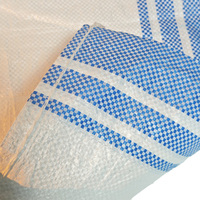10kg 25kg 40kg Polypropyleen geweven waterdichte hitteverzegelde landbouw rijstzakken voor meel, meststof, veevoer met gekleurde strepen