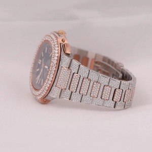 Relojes Mecánicos con Diamantes Cultivados en Laboratorio para Hombre, Reloj con Piedras Preciosas de Primera Calidad para un Look Elegante - Product Image 1