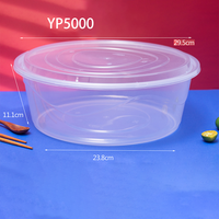 Contenant alimentaire empilable en plastique PP de haute qualité, sans BPA, compatible micro-ondes, grande boîte à lunch, bol à riz, moulé par injection