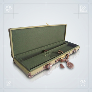 HIBO Custom Hard Gun Display Case Lona Cuero y madera con cerradura Accesorios <span class=keywords><strong>de</strong></span> caza - Product Image 2