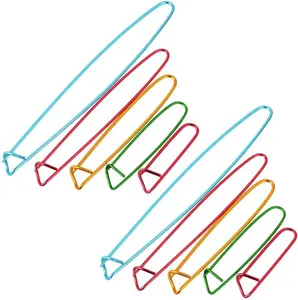 5种尺寸的铝制安全别针钩针编织针针固定器锁定编织安全针迹标记