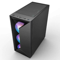 Vente chaude RGB Gaming PC Case Niveau d'entrée ITX/MATX/ATX Conception verticale avec ventilateurs RVB pour Esports