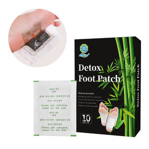 無料サンプル足パッチ天然ハーブ竹酢デトックスフットパッチ足用 - Product Image 4