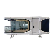 Maison Capsule Spatiale Modulaire Écologique Moderne avec Chambre, Cuisine, Salle de Bain, Structure en Acier Léger, Longue Durée de Vie, Bâtiment de Bureau, Bureau à Domicile