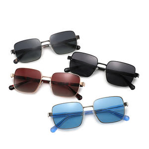 Lunettes de soleil carrées en métal Conchen, verres polarisés TAC UV400, unisexe, protection solaire pour la conduite, style voyage tendance - Product Image 2