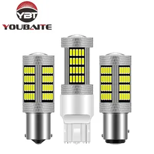 자동차 Led 브레이크 라이트 12V 3156 3157 7440 7443 1156 1157 회전 신호 4014 92smd LED 반전 전구