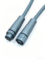 Connecteur M12 5 broches à verrouillage automatique mâle pour montage sur panneau, étanche IP67, facile à brancher et à débrancher, petite taille
