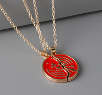 Nouveautés Métal Kamen Rider Collier Collier Cassé Oeil D'aigle Logo Couple Pendentif Collier pour Couples Amoureux