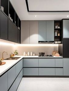 Armoires de cuisine en bois massif Design moderne - Product Image 2